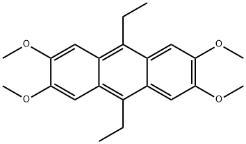 Anthracene, 9,10-diethyl-2,3,6,7-tetramethoxy- Structure