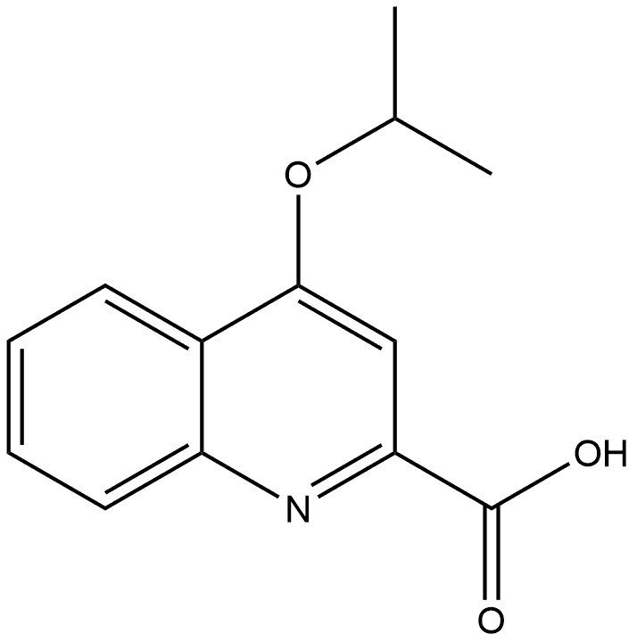 4-(1-Methylethoxy)-2-quinolinecarboxylic acid Structure