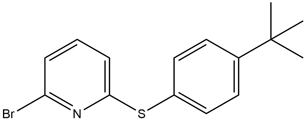 2-Bromo-6-[[4-(1,1-dimethylethyl)phenyl]thio]pyridine Structure