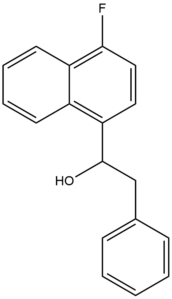 4-Fluoro-α-(phenylmethyl)-1-naphthalenemethanol Structure