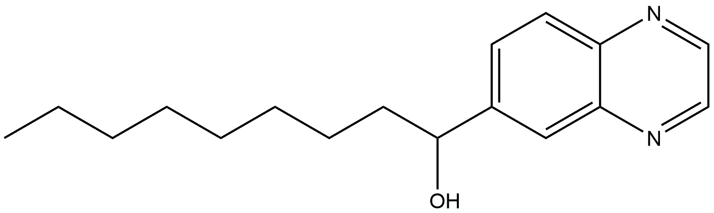 α-Octyl-6-quinoxalinemethanol Struktur