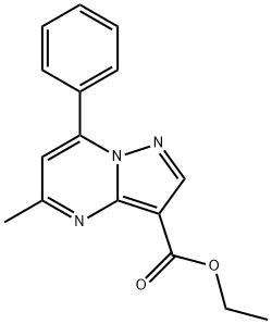 Pyrazolo[1,5-a]pyrimidine-3-carboxylic acid, 5-methyl-7-phenyl-, ethyl ester Structure