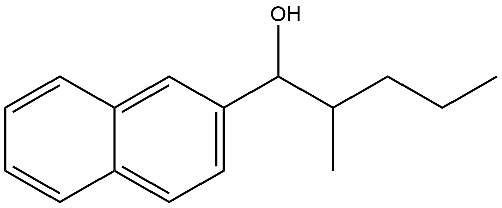 α-(1-Methylbutyl)-2-naphthalenemethanol Structure