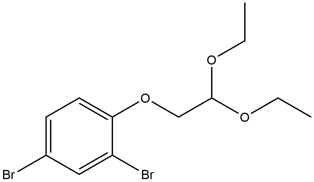 Benzene, 2,4-dibromo-1-(2,2-diethoxyethoxy)- Structure