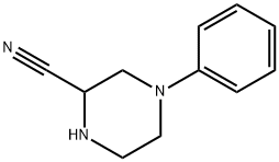 2-Piperazinecarbonitrile, 4-phenyl- Struktur