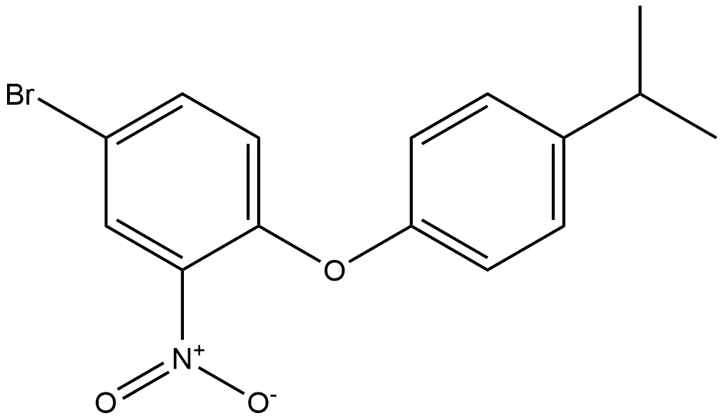 4-bromo-1-(4-isopropylphenoxy)-2-nitrobenzene,1408187-25-6,结构式