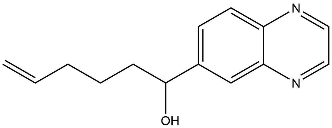 α-4-Penten-1-yl-6-quinoxalinemethanol,1408441-52-0,结构式