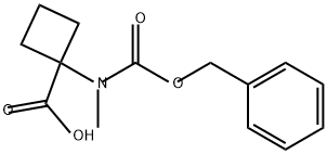 Cyclobutanecarboxylic acid, 1-[methyl[(phenylmethoxy)carbonyl]amino]-|1-(((苄氧基)羰基)(甲基)氨基)环丁烷-1-羧酸