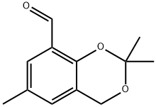 4H-1,3-Benzodioxin-8-carboxaldehyde, 2,2,6-trimethyl- Structure