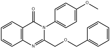 2-((Benzyloxy)methyl)-3-(4-methoxyphenyl)quinazolin-4(3H)-one Struktur