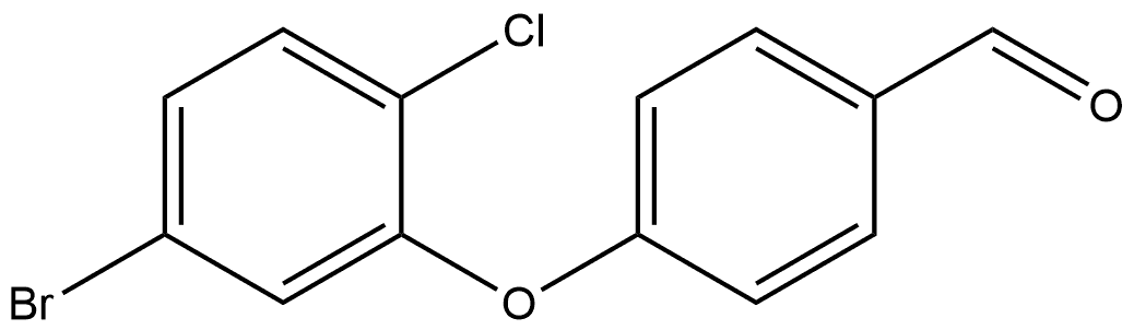 4-(5-Bromo-2-chlorophenoxy)benzaldehyde,1409010-25-8,结构式