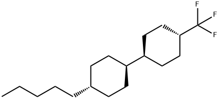 4-trans-Pentyl-4′-trans-trifluormethyl-1,1′-bicycolhexyl,140911-33-7,结构式