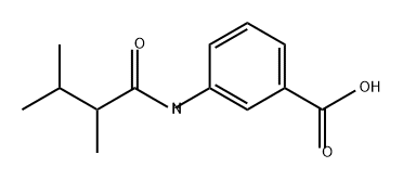 Benzoic acid, 3-[(2,3-dimethyl-1-oxobutyl)amino]- Structure