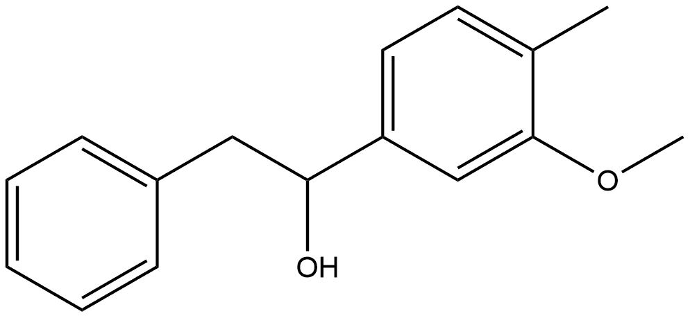 α-(3-Methoxy-4-methylphenyl)benzeneethanol Structure