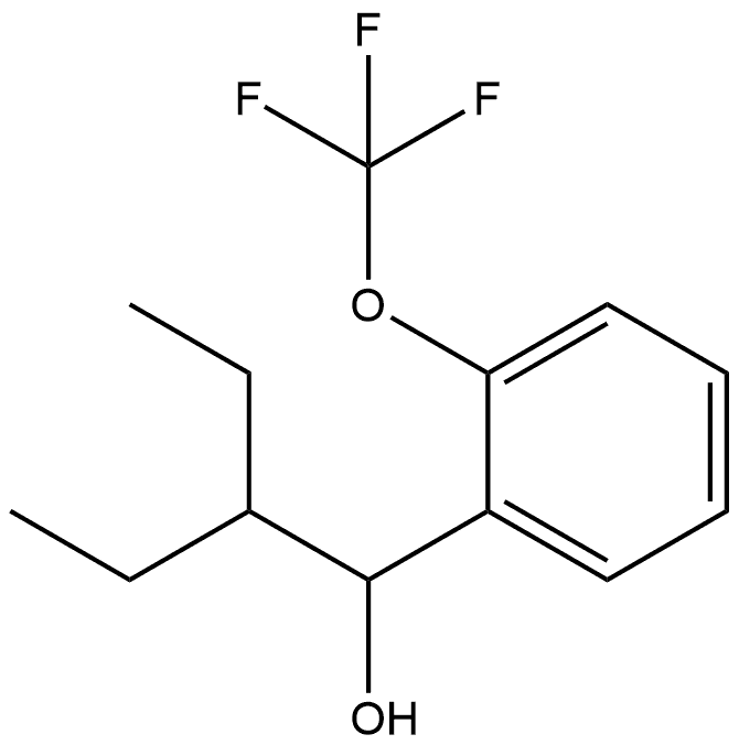 α-(1-Ethylpropyl)-2-(trifluoromethoxy)benzenemethanol 结构式