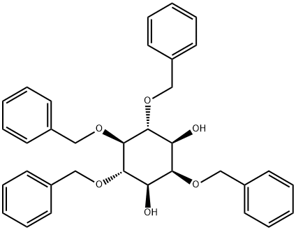 myo-Inositol, 2,4,5,6-tetrakis-O-(phenylmethyl)-,141040-63-3,结构式