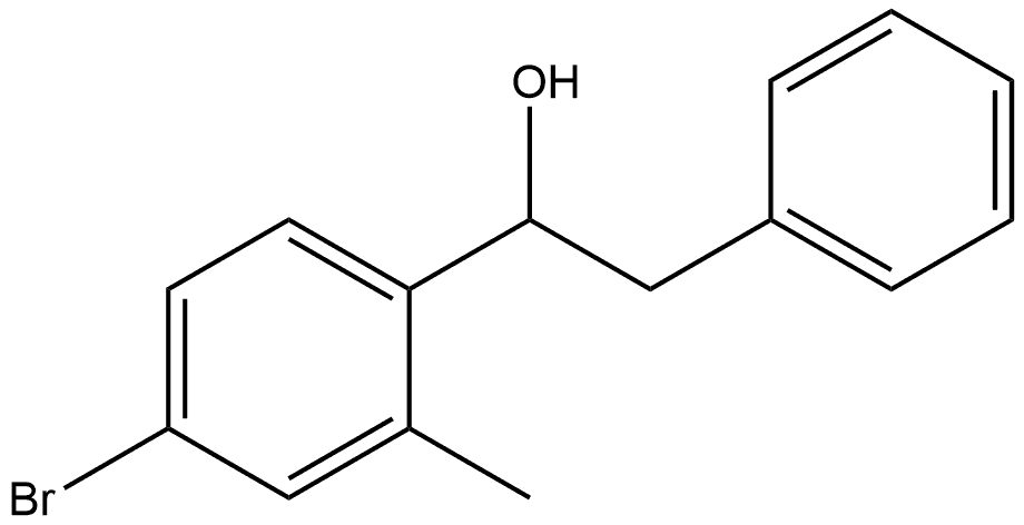 α-(4-Bromo-2-methylphenyl)benzeneethanol Structure