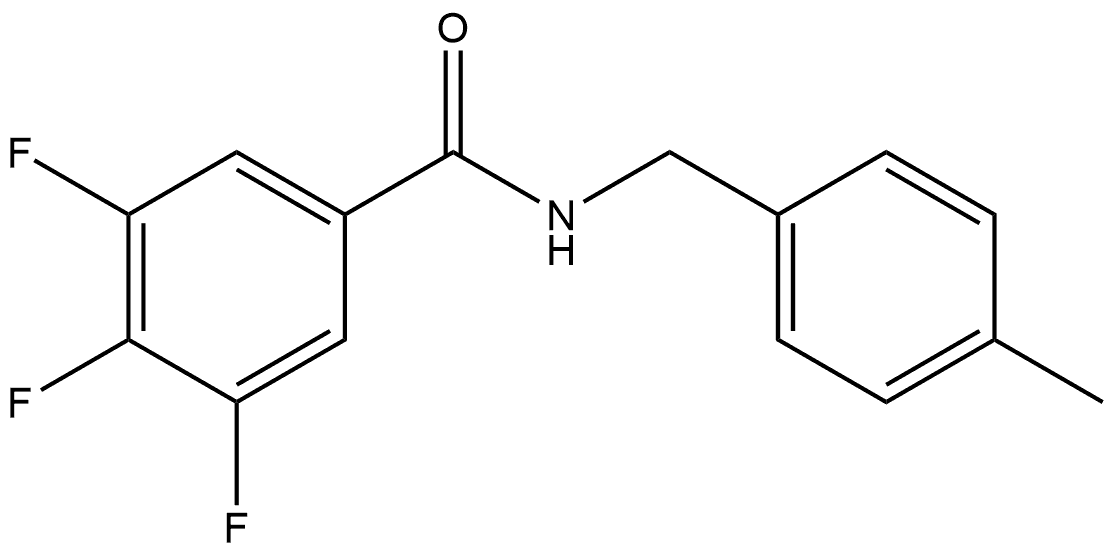 3,4,5-Trifluoro-N-[(4-methylphenyl)methyl]benzamide Structure