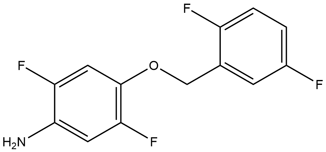 4-[(2,5-Difluorophenyl)methoxy]-2,5-difluorobenzenamine,1410687-61-4,结构式