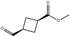 rel-methyl (1s,3s)-3-formylcyclobutane-1-carboxylate Structure