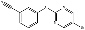 3-[(5-bromopyrimidin-2-yl)oxy]benzonitrile Structure