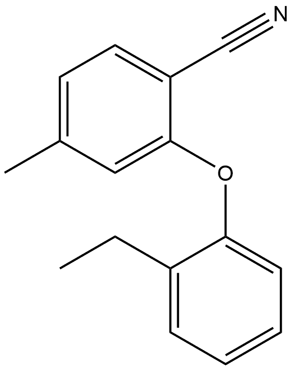 2-(2-Ethylphenoxy)-4-methylbenzonitrile 结构式