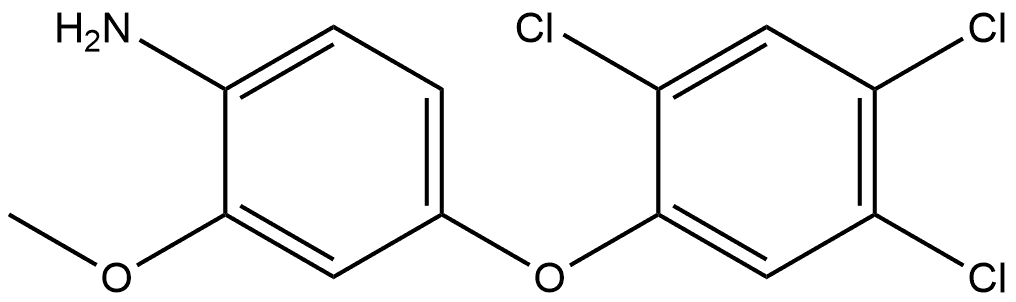 2-Methoxy-4-(2,4,5-trichlorophenoxy)benzenamine Structure