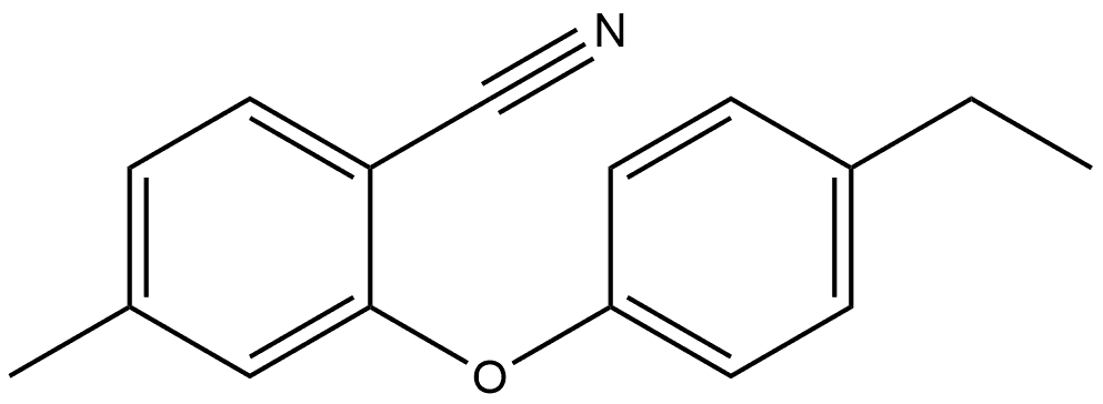 2-(4-Ethylphenoxy)-4-methylbenzonitrile Structure