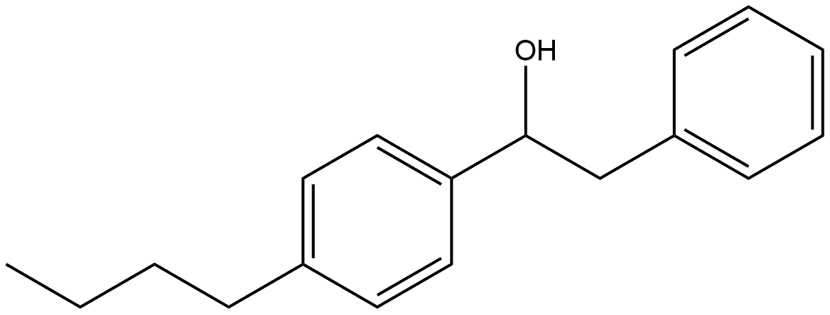 α-(4-Butylphenyl)benzeneethanol Structure