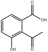 Benzoic acid, 2-acetyl-3-hydroxy- 化学構造式