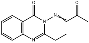 2-Ethyl-3-((2-oxopropylidene)amino)quinazolin-4(3H)-one Structure