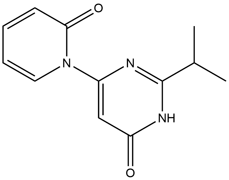 4-Hydroxy-2-(iso-propyl)-6-(1H-pyridin-2-one)-pyrimidine Structure