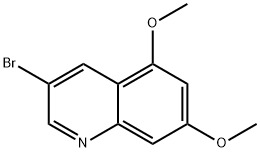 Quinoline, 3-bromo-5,7-dimethoxy- Struktur