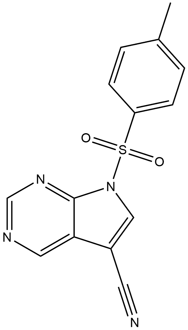 7-tosyl-7H-pyrrolo[2,3-d]pyrimidine-5-carbonitrile|