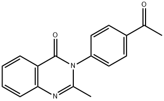 3-(4-Acetylphenyl)-2-methylquinazolin-4(3H)-one Structure
