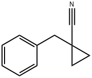 Cyclopropanecarbonitrile, 1-(phenylmethyl)- 化学構造式
