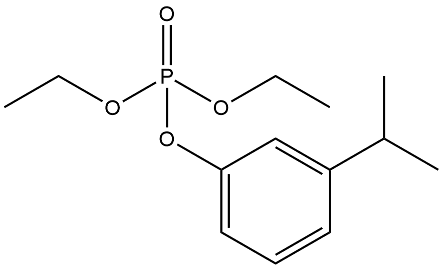 Phosphoric acid, m-cumenyl diethyl ester Structure