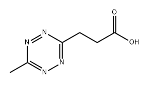 1,2,4,5-Tetrazine-3-propanoic acid, 6-methyl- Structure