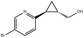 (1S,2S)-2-(5-溴-2-吡啶基)环丙烷甲醇, 1415132-18-1, 结构式