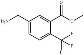 Benzoic acid, 5-(aminomethyl)-2-(trifluoromethyl)-, methyl ester Structure