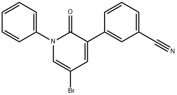 Benzonitrile, 3-(5-bromo-1,2-dihydro-2-oxo-1-phenyl-3-pyridinyl)-