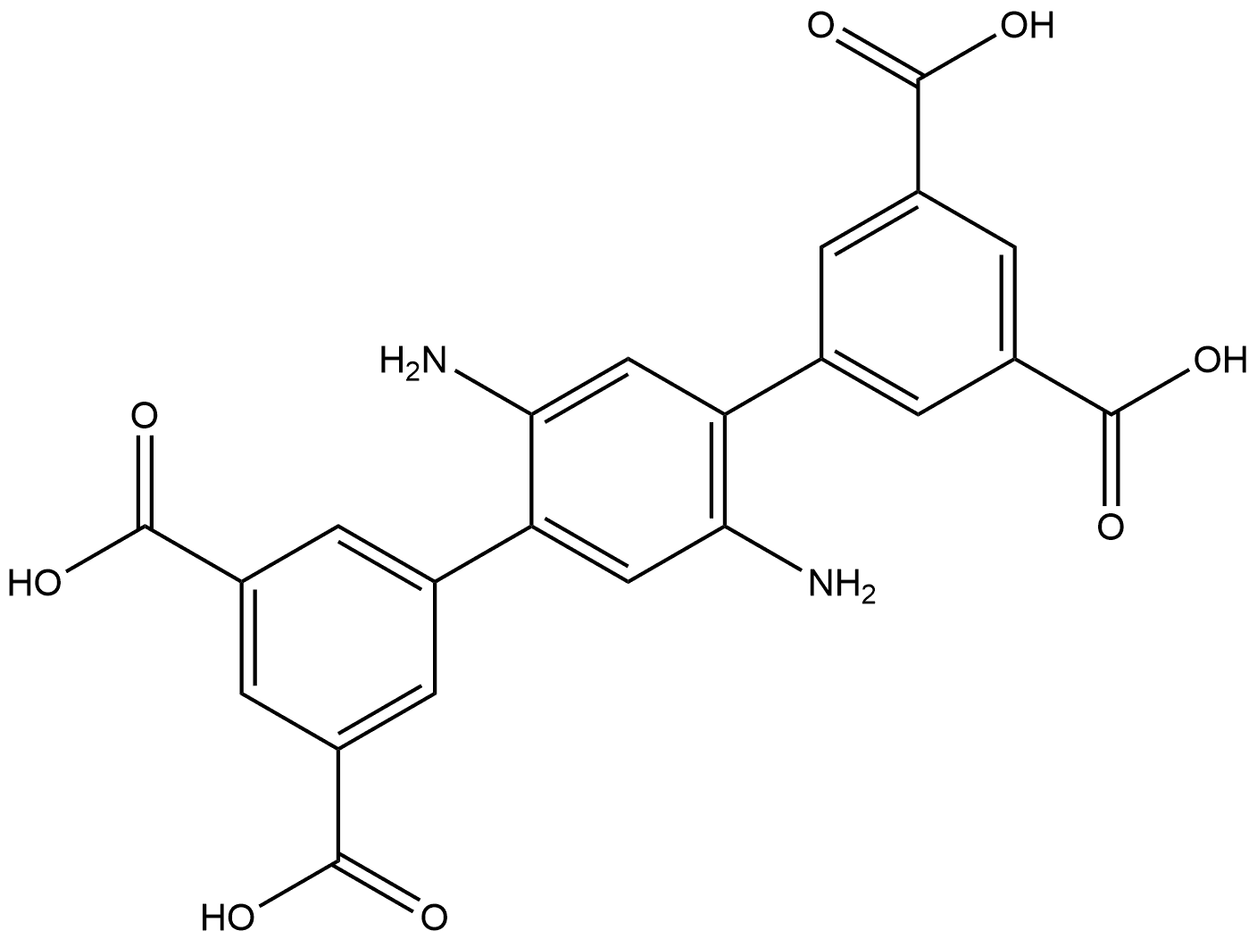 2′,5′-Diamino[1,1′:4′,1′′-terphenyl]-3,3′′,5,5′′-tetracarboxylic acid|2',5'-二氨基-[1,1':4',1'']-三联苯-3,3'',5,5''-四甲酸