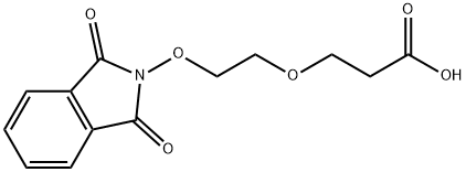 Propanoic acid, 3-[2-[(1,3-dihydro-1,3-dioxo-2H-isoindol-2-yl)oxy]ethoxy]- Structure