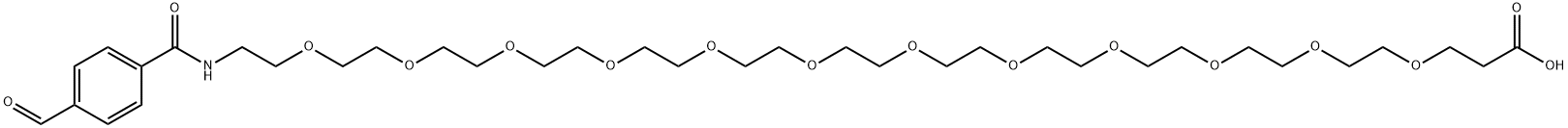 CHO-Ph-PEG12-acid,1415408-70-6,结构式