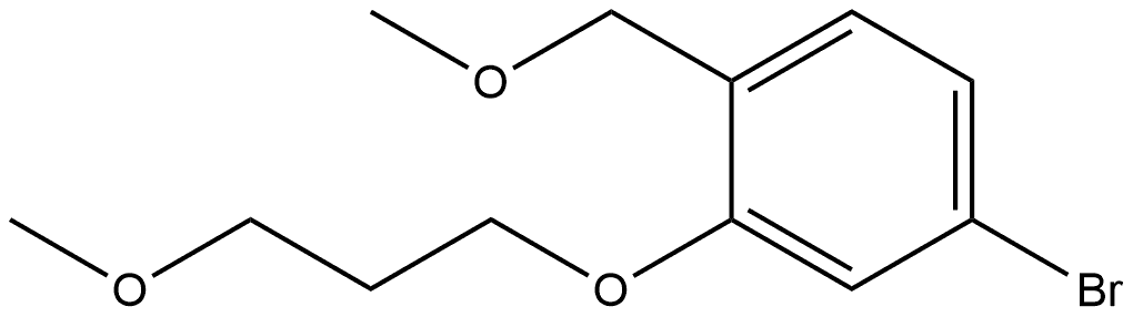 4-Bromo-1-(methoxymethyl)-2-(3-methoxypropoxy)benzene Structure