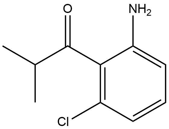 1-(2-amino-6-chlorophenyl)-2-methylpropan-1-one Structure