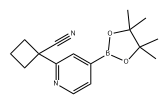 Cyclobutanecarbonitrile, 1-[4-(4,4,5,5-tetramethyl-1,3,2-dioxaborolan-2-yl)-2-pyridinyl]-|