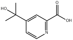 2-Pyridinecarboxylic acid, 4-(1-hydroxy-1-methylethyl)- Struktur