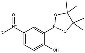 Phenol, 4-nitro-2-(4,4,5,5-tetramethyl-1,3,2-dioxaborolan-2-yl)- Struktur