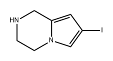Pyrrolo[1,2-a]pyrazine, 1,2,3,4-tetrahydro-7-iodo-|1,2,3,4-四氢-7-碘吡咯并[1,2-A]吡嗪